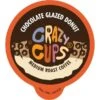 Crazy Cups Flavored Coffee Chocolate Glazed Donut, 22 Ct