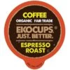 EKOCUPS Artisan Organic Espresso Roast Coffee-40 Ct