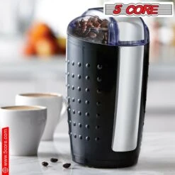 5 Core 5 Ounce Electric Coffee And Spice Grinder 150W Large Portable Compact With Stainless Blade Grinder Perfect For Spices, Dry Herbs Grinds Coarse Fine Ground Beans For 10/12 Cups Coffee (BLACK) -Zoro Tools Shop 520Core20Inc 5xxb391bf32xx1b9cxx47e9xxb24dxx51eaf086e7ffxxbc7236