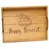 "Happy Harvest" Wood Serving Tray With Handles, 15.50" X 12"