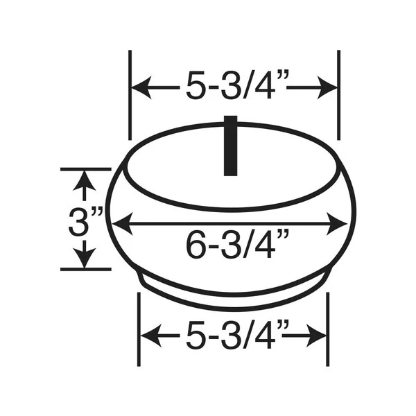 3 In X 6-3/4 In Unfinished Hardwood Round Bun Foot 4 3 In X 6-3/4 In Unfinished Hardwood Round Bun Foot - Image 4