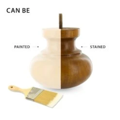 3 In X 6-3/4 In Unfinished Hardwood Round Bun Foot 11 3 In X 6-3/4 In Unfinished Hardwood Round Bun Foot -Zoro Tools Shop Architectural20Products20by20Outwater20LLC bunxxapp1xx77c661 2