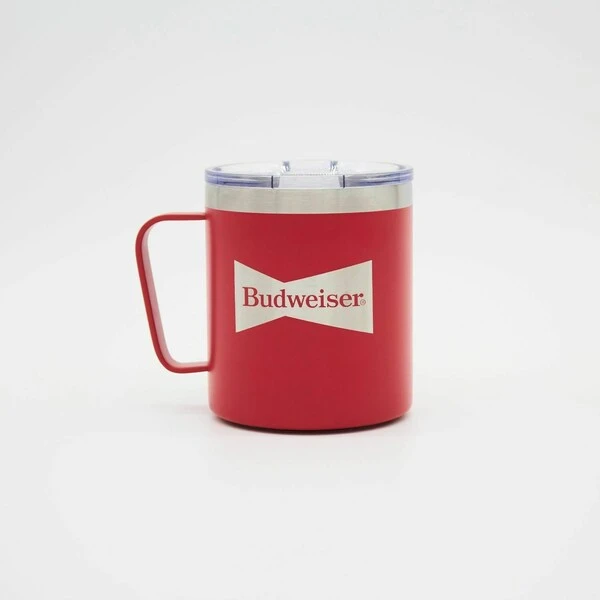 16oz. Stainless Steel Insulated Mug With Handle - Red 1 16oz. Stainless Steel Insulated Mug With Handle - Red