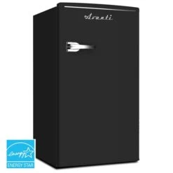 Avanti 3.1 Cu. Ft. Retro Compact Refrigerator, Black