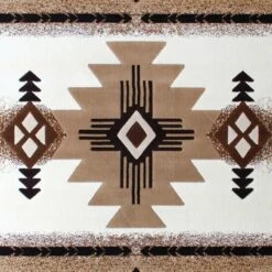 8' X 10' Ivory Rustic Southwest Style Area Rug -Zoro Tools Shop Belnick20LLC ACDxxRG184xx810xxIVxxGGxxSAMPLExx26843a
