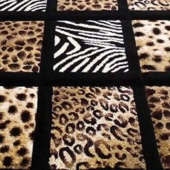 3' X 10' Animal Print Area Rug With Raised Squares -Zoro Tools Shop Belnick20LLC ACDxxRG3055xx310xxBKxxGGxxSAMPLExx0ecfed