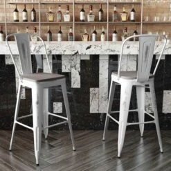 White Metal Stool With Gray Poly Seat -Zoro Tools Shop Belnick20LLC ETxx3534xx30xxWHxxPL1GxxGGxxLS2xx8dba72