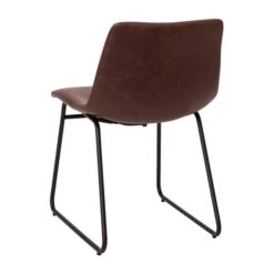 18" Dark Brown LeatherSoft Dining Chairs, 2PK -Zoro Tools Shop Belnick20LLC ETxxER18345xx18xxDBxxBKxxGGxxinset2xxb000a5