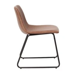 18" Light Brown LeatherSoft Dining Chairs, 2PK -Zoro Tools Shop Belnick20LLC ETxxER18345xx18xxLBxxBKxxGGxxinset1xx4c9b61