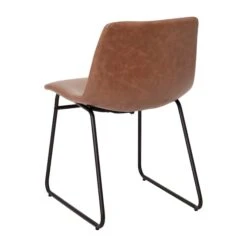 18" Light Brown LeatherSoft Dining Chairs, 2PK -Zoro Tools Shop Belnick20LLC ETxxER18345xx18xxLBxxBKxxGGxxinset2xx95f389