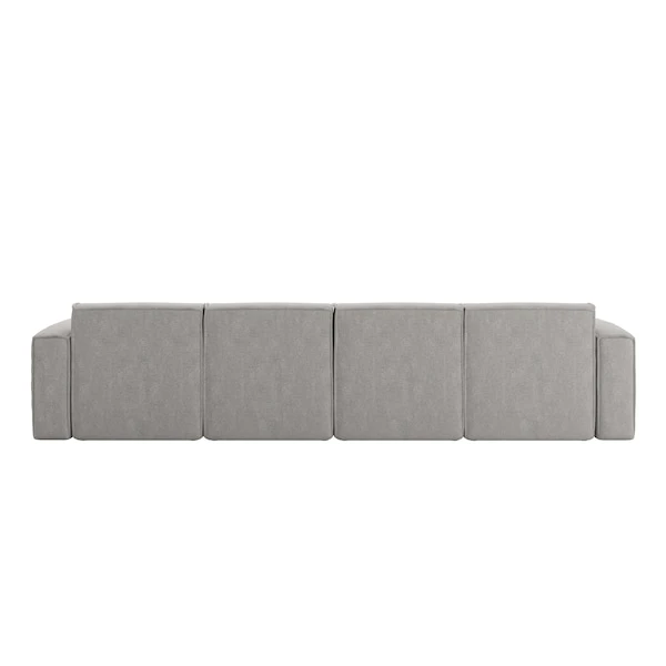 Bridgetown Luxury Modular 6 Piece Sectional Sofa, Gray 4 Bridgetown Luxury Modular 6 Piece Sectional Sofa, Gray - Image 4