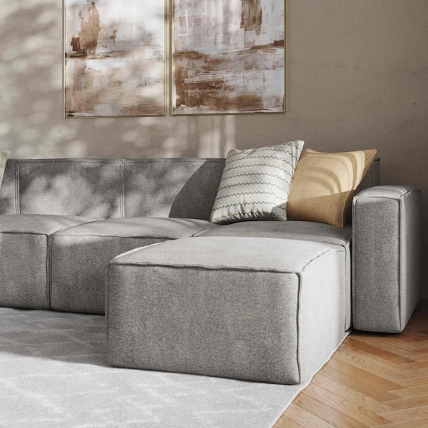 Bridgetown Luxury Modular 6 Piece Sectional Sofa, Gray 2 Bridgetown Luxury Modular 6 Piece Sectional Sofa, Gray - Image 2