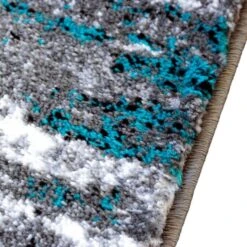 3' X 16' Turquoise Distressed Olefin Area Rug -Zoro Tools Shop Belnick20LLC OKRxxRG1102xx316xxTQxxGGxxinset1xx07415c