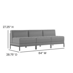 3 Piece Gray LeatherSoft Modular Lounge Set 12 3 Piece Gray LeatherSoft Modular Lounge Set -Zoro Tools Shop Belnick20LLC ZBxxIMAGxxMIDCHxx3xxGYxxGGxxDIMSxx91f8fa