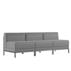 3 Piece Gray LeatherSoft Modular Lounge Set 11 3 Piece Gray LeatherSoft Modular Lounge Set -Zoro Tools Shop Belnick20LLC ZBxxIMAGxxMIDCHxx3xxGYxxGGxxd9f97a