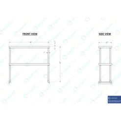 12in X 36in Stainless Steel Double-Tier Shelf -Zoro Tools Shop Beseder20Group20Inc dosxx1236xx3xxscaledxxeb05d1