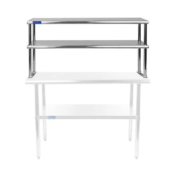 18in X 48in Stainless Steel Double-Tier Shelf 2 18in X 48in Stainless Steel Double-Tier Shelf - Image 2