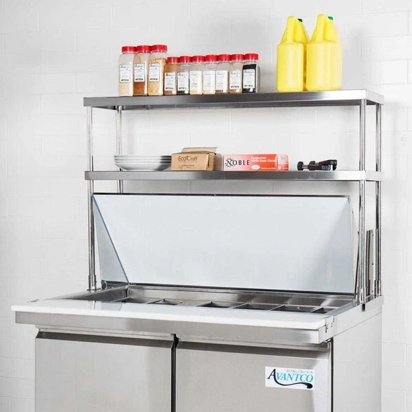 18in X 48in Stainless Steel Double-Tier Shelf 3 18in X 48in Stainless Steel Double-Tier Shelf - Image 3