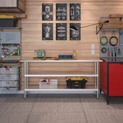 14x72 Prep Table With Stainless Steel Top And 2 Shelves 16 14x72 Prep Table With Stainless Steel Top And 2 Shelves -Zoro Tools Shop Beseder20Group20Inc wtxx1472xx2shxx7xx0f4139