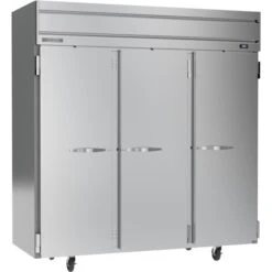 Reach In Refrigerator, Three Section, Solid Doors, 71.52 Cu. Ft.
