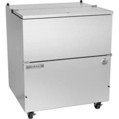 Milk Cooler, Cold Wall, Stainless Steel, 12.73 Cu. Ft., Single Access