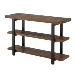 Pomona 48" Metal And Wood Media/Console Table