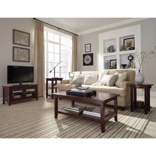 Shaker Cottage Round Accent Table, Espresso 3 Shaker Cottage Round Accent Table, Espresso - Image 3