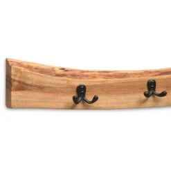 Alpine Natural Live Edge 36" Bench With Coat Hook Set -Zoro Tools Shop Bolton20Furniture20Inc AWAA032320ALT5