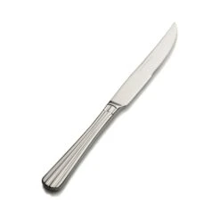 Britany, Steak Knife, Euro, Solid Handle, Mirror Finish, 13/0, 10.01" , Set Of 12