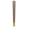 24" Square Tapered Leg With Bolt And 4" Satin Brass Ferrule - Walnut