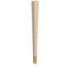 29" Square Tapered Leg And 4" Satin Brass Ferrule - Ash With Semi-Gloss Clear Coat Finish