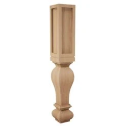 4.5" X 29" Routed Gaelic Leg - Red Oak