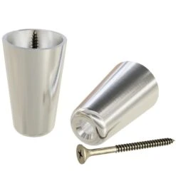 Brass Slipper Cups - 1.154" Diam X 1.87" H - Chrome