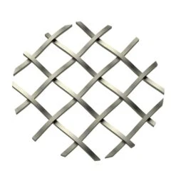 .5" Straight Flat Diamond Decorative Grille - Antique Pewter, 18" W X 48" L Sheet