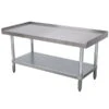 EG-242 24in X 24in Stainless Steel Equipment Stand With Galvanized Undershelf