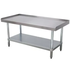 EG-LG-303 30in X 36in Stainless Steel Equipment Stand With Galvanized Undershelf