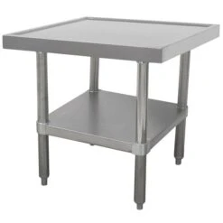 MT-SS-242 24in X 24in Stainless Steel Mixer Table With Undershelf