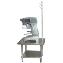 MX-SS-242 24in X 24in Mixer Table With Utensil Rack And Stainless Steel Undershelf