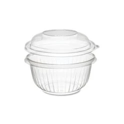Presentabowls Bowl/lid Combo-Paks, 16oz, Clear, Dome Lid, 4PK
