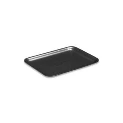 SUPERMARKET TRAYS, #4S, 9.25 X 7.25 X 0.69, BLACK, 500PK