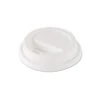 Traveler Dome Hot Cup Lid, Fits 8oz Cups, White, 10PK