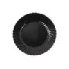 WNA, Classicware Plastic Plates, 6in Dia., Black, Round, 10PK