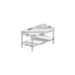 Aero Manufacturing Equipment Stand W/ Undershelf, 14 Ga 304 Stainless Steel Top, 30"Wx24"D