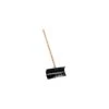 TrueTemper® 1644300 24" Steel Blade Snow Pusher Shovel W/ Straight Wood Handle
