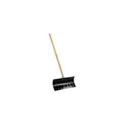 TrueTemper® 1644300 24" Steel Blade Snow Pusher Shovel W/ Straight Wood Handle