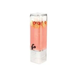 Cal-Mil 1112-5AINFH Classic Acry. Beverage Dispenser Inf. Chamber 5G. 8-7/8"W X 11-3/8"D X 29-1/4"H