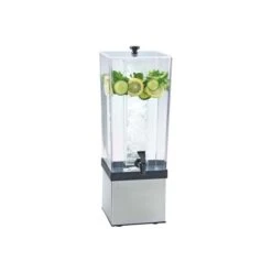 Cal-Mil 3324-3-55 SS Econo Beverage Dispenser W/Ice Chamber 7-1/2"W X 9-1/2"D X 23-1/2"H