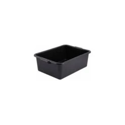 Winco PL-7K - Dish Box, Black, 21-1/2"D X 15-3/4"W X 7-1/4"H, NSF