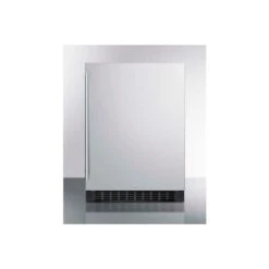 Summit ADA Comp Built In Undercounter Refrigerator 4.6 Cu. Ft. Stainless Steel