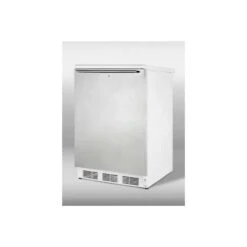 Summit Commercial Built In Undercounter Refrigerator 5.5 Cu. Ft. White/Stainless Steel